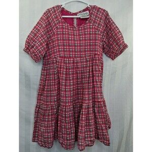 Lucky Jade Girls Lined Plaid Dress Size 5